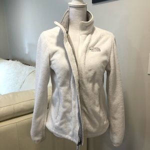 North Face Full Zip-White M